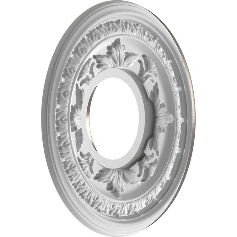 Baltimore White Thermoformed PVC Ceiling Medallion, 10" Diameter