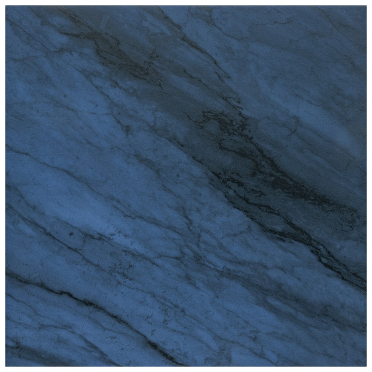 Indigo 8" x 8" Porcelain Marble Look Wall & Floor Tile
