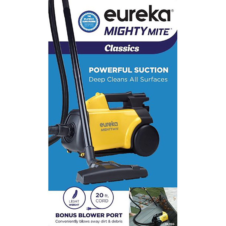 Eureka Mighty Mite Yellow Canister Vacuum for Pets