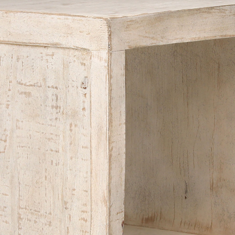 Light Warm Wash Rectangular Pine Wood Coffee Table