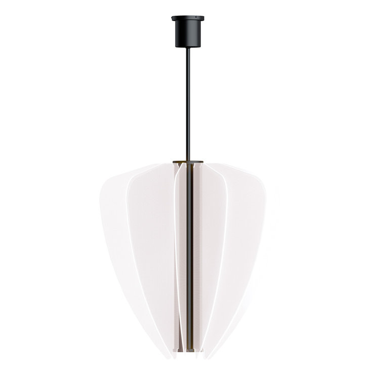 Nyra Nightshade Black LED 30" Pendant Chandelier