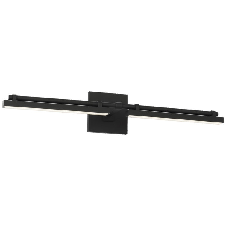 Nightshade Black Dimmable Outdoor LED Bath Bar Light