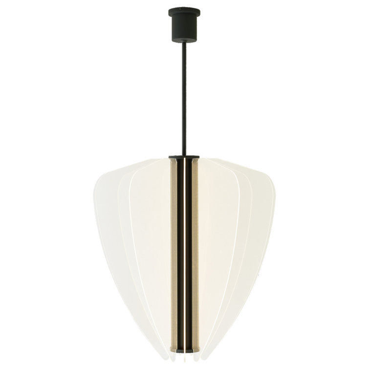 Nyra Nightshade Black LED 30" Pendant Chandelier