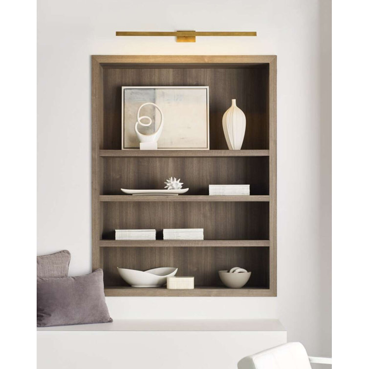 Natural Brass 36" Dimmable LED Picture Light