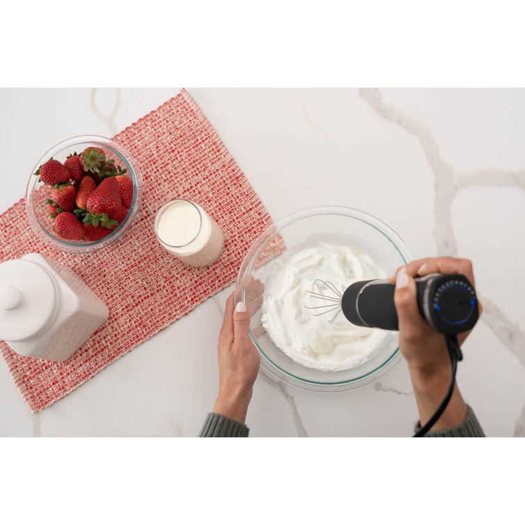 Stainless Steel 20-Speed Immersion Blender Set with Attachments