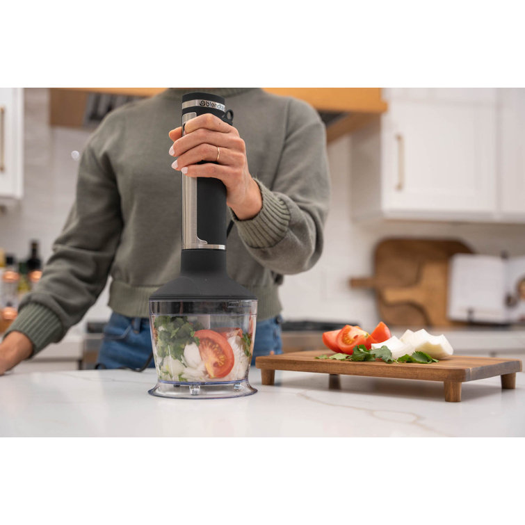 Stainless Steel 20-Speed Immersion Blender Set with Attachments
