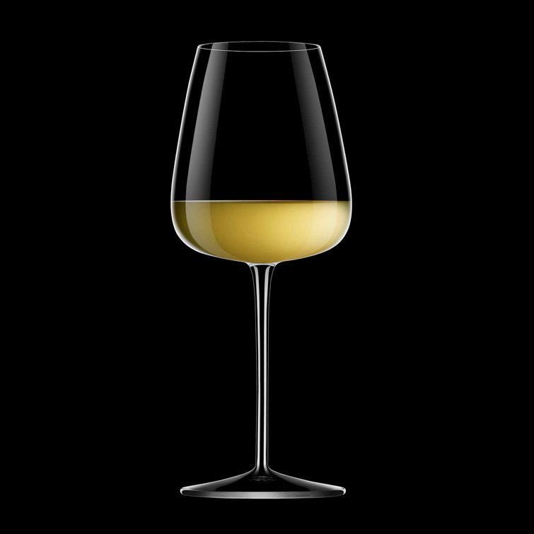 Luigi Bormioli 18.5 oz Clear Crystal Chardonnay Wine Glasses Set of 4