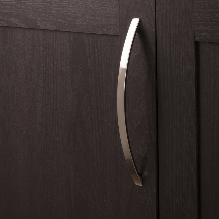 Satin Nickel 8" Arch Cabinet Handle with Mounting Hardware
