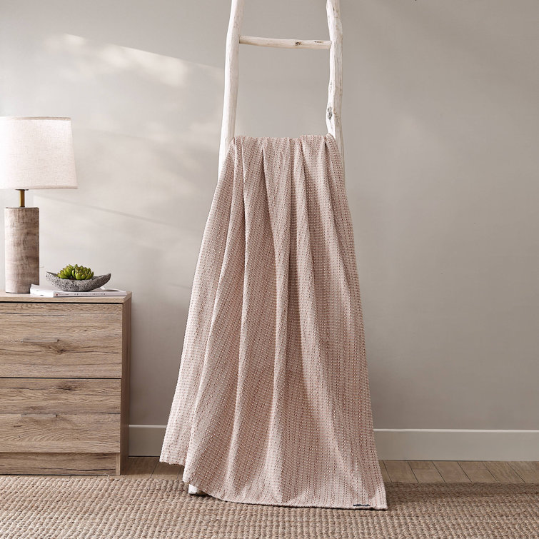 King Size Light Brown Cotton Reversible Blanket