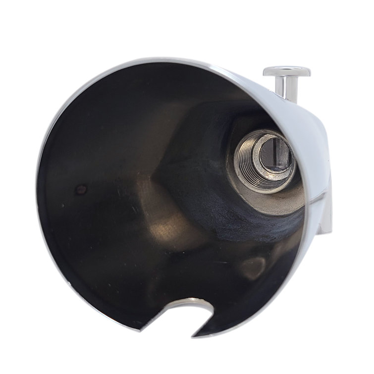 Polished Chrome Wall Mounted Tub Spout with Front Diverter