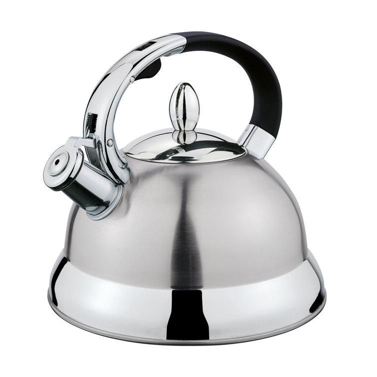 Stainless Steel Whistling Stovetop Water Kettle, 2.85 Quarts