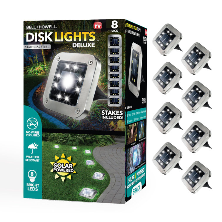 Stainless Steel Solar Powered LED Pathway Light Pack