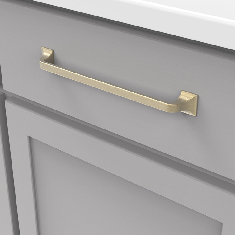 Champagne Bronze Solid Metal Kitchen Cabinet Handles, 8-13/16 Inch