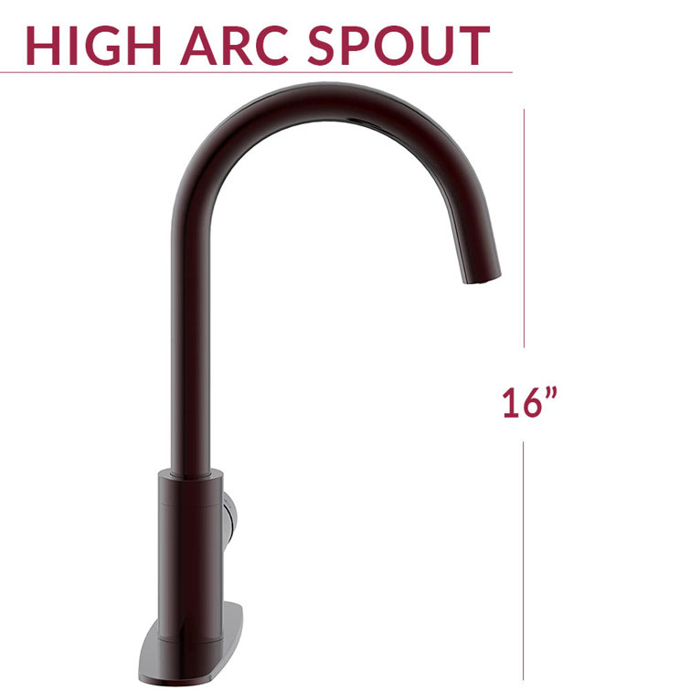 Oil Rubbed Bronze High Arc Single Handle Kitchen Faucet