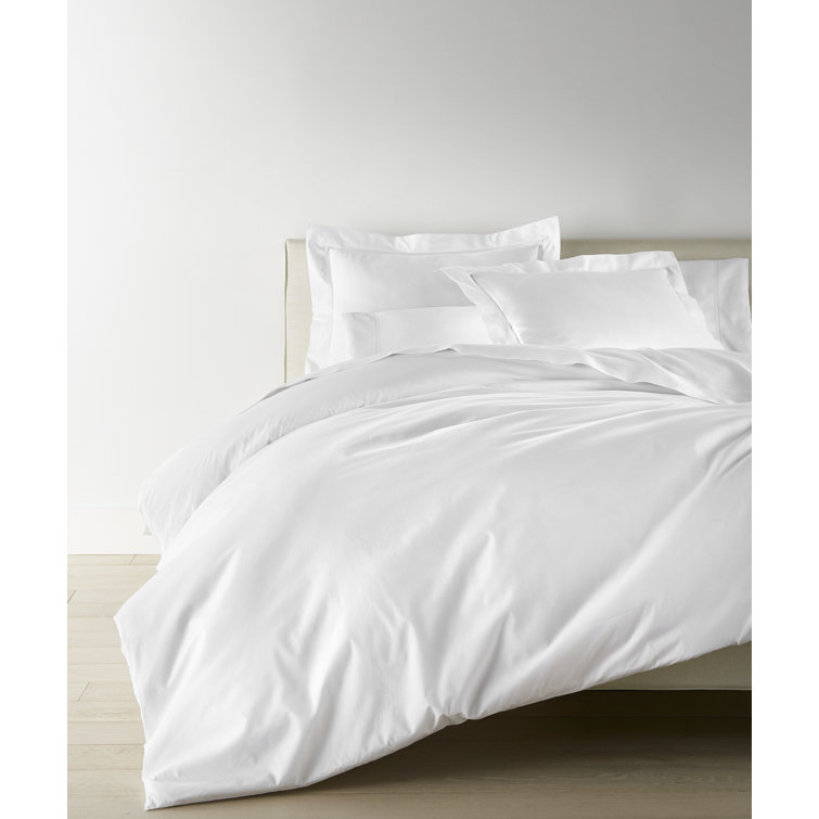 Luxurious White Cotton King Duvet Cover