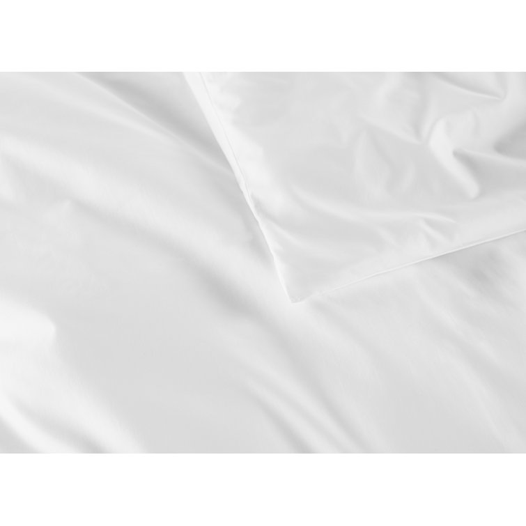Luxurious White Cotton King Duvet Cover