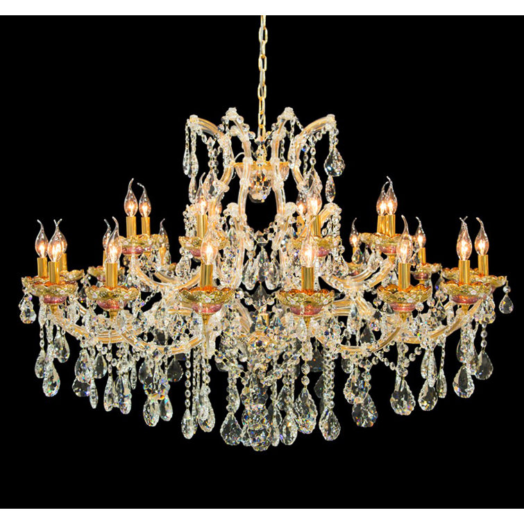 Michael Amini Chantilly 25 - Light Dimmable Classic / Traditional Chandelier