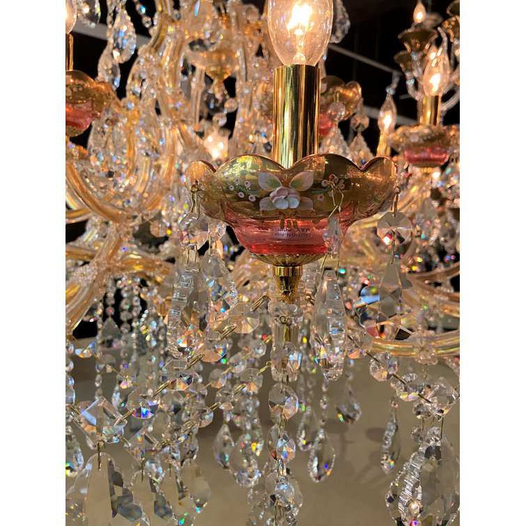 Michael Amini Chantilly 25 - Light Dimmable Classic / Traditional Chandelier