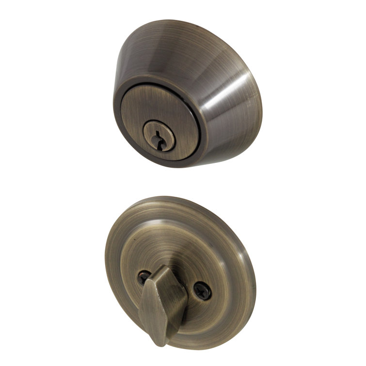 Polished Brass Single Cylinder Deadbolt Door Lock