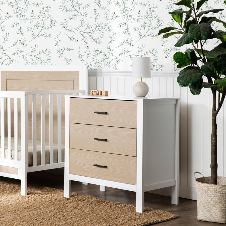 Coastwood White Farmhouse 3-Drawer Nursery Dresser