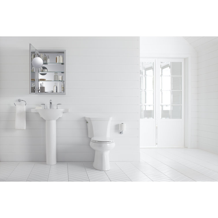 Verdera 40" x 20" Silver Aluminum Medicine Cabinet with Mirror