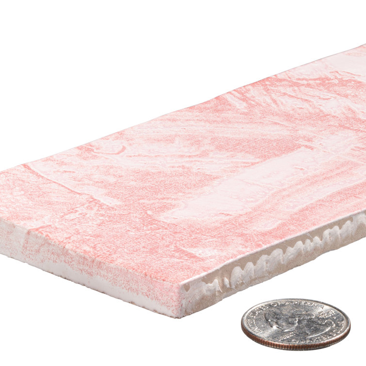 Splash Rose Pink Glossy Ceramic Subway Wall Tile
