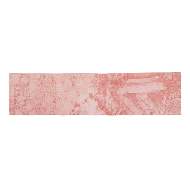 Splash Rose Pink Glossy Ceramic Subway Wall Tile