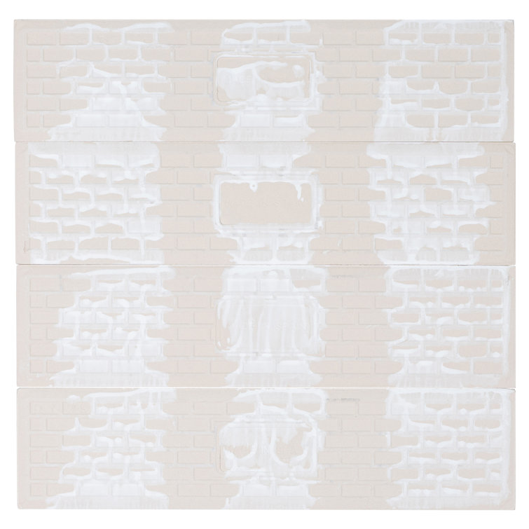 Galor Liniar Glossy White Ceramic Subway Wall Tile