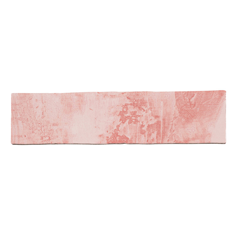 Splash Rose Pink Glossy Ceramic Subway Wall Tile