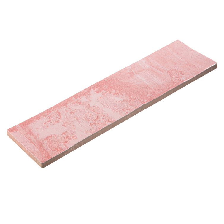 Splash Rose Pink Glossy Ceramic Subway Wall Tile
