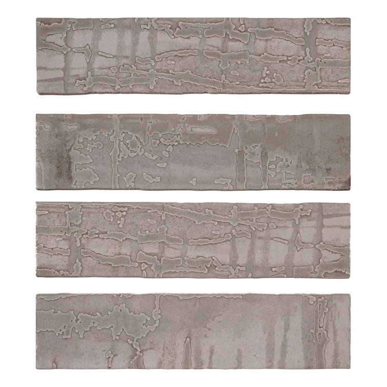 Homage 3" x 12" Brown Glazed Porcelain Subway Tile