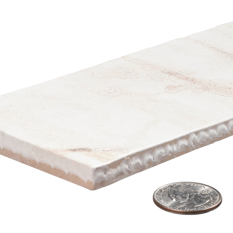 Homage 3" x 12" White Glazed Porcelain Subway Tile