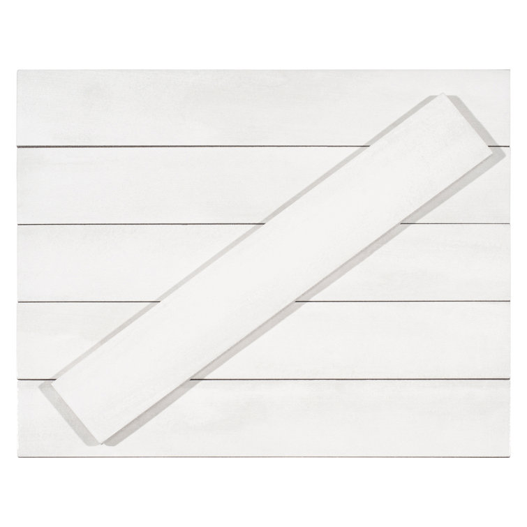 Teva 3" x 16" Glossy Gray Porcelain Subway Tile