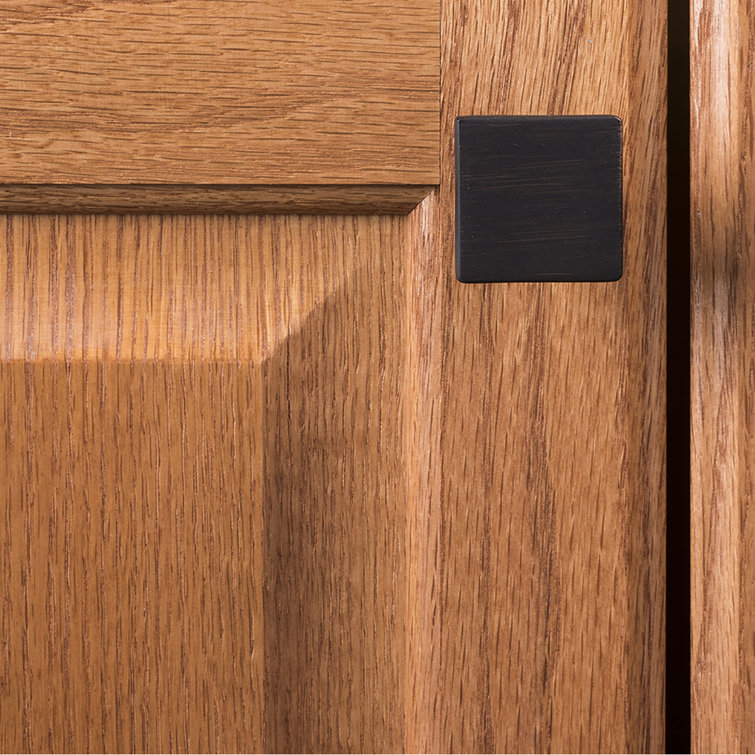 Vintage Bronze Square Modern Cabinet Knob with Mounting Hardware
