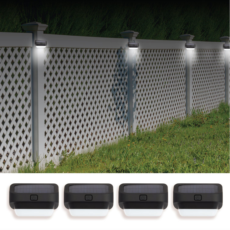 Bell+Howell Solar Powered Color Changing LED Fence Lights Multipack