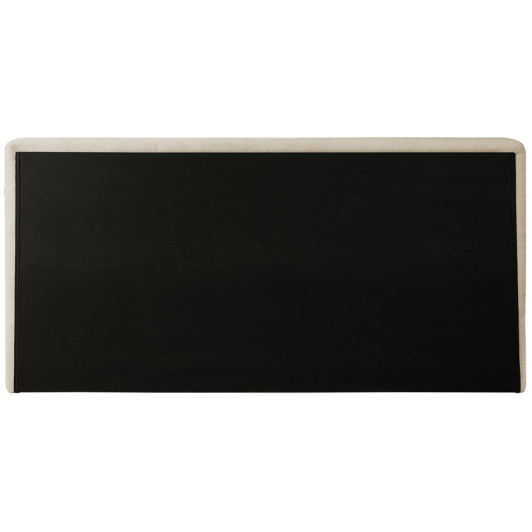 Black Queen Upholstered Bed with Rectangular Headboard