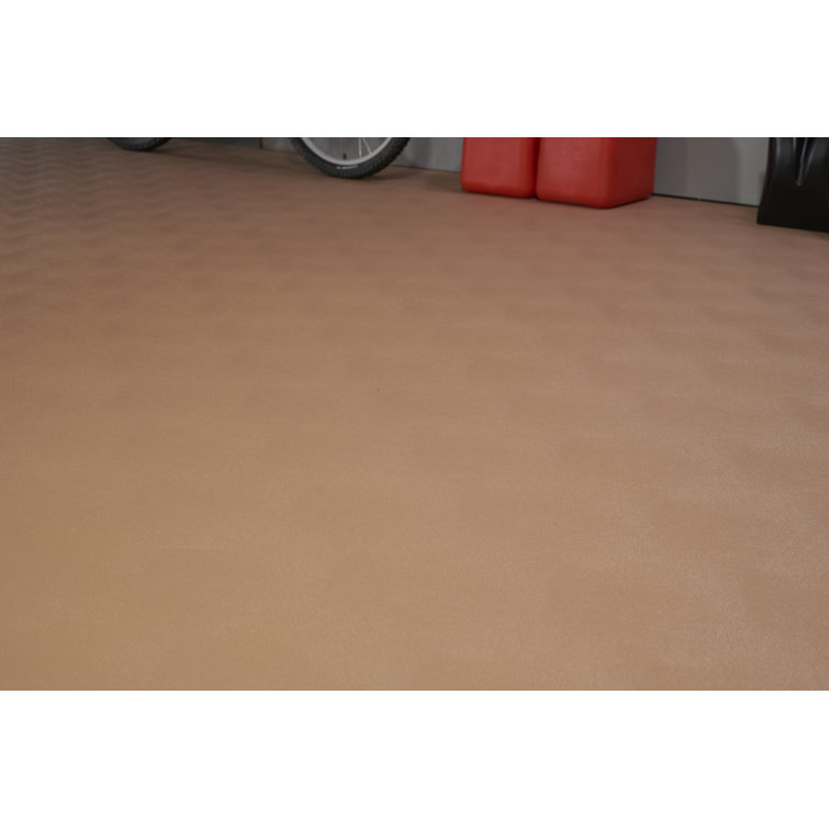 Sandstone Vinyl Garage Floor Roll with Levant Texture