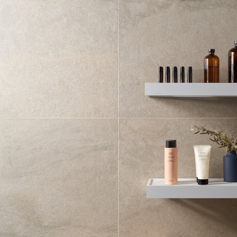 District 24'' x 24'' Beige Matte Porcelain Floor and Wall Tile