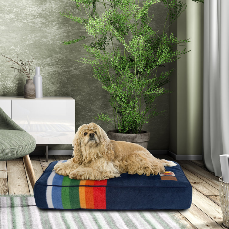 Medium Multicolor Striped Orthopedic Outdoor Pet Bed