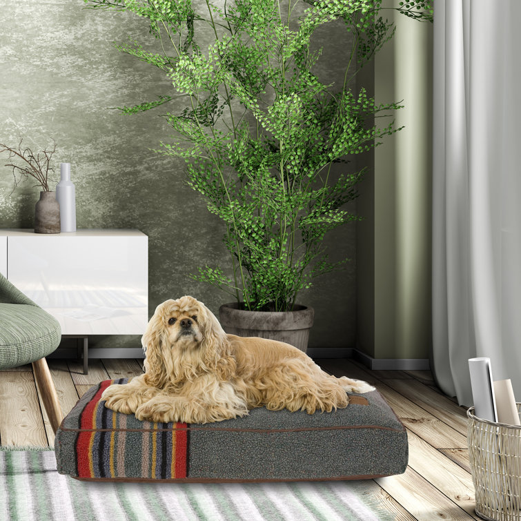 Heather Green Faux Suede Medium Outdoor Pet Bed