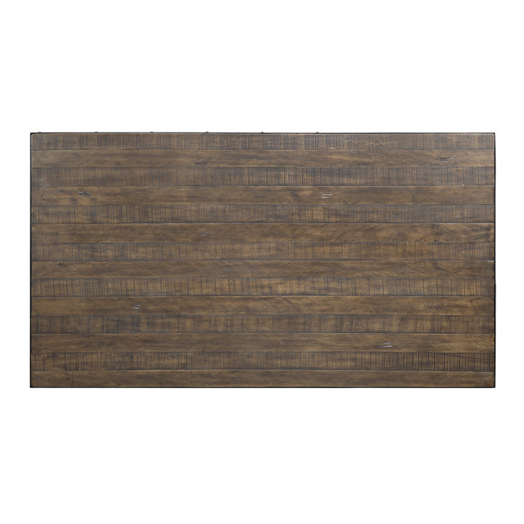 Raphaela 78" Reclaimed Wood Extendable Dining Table in Weathered Cherry