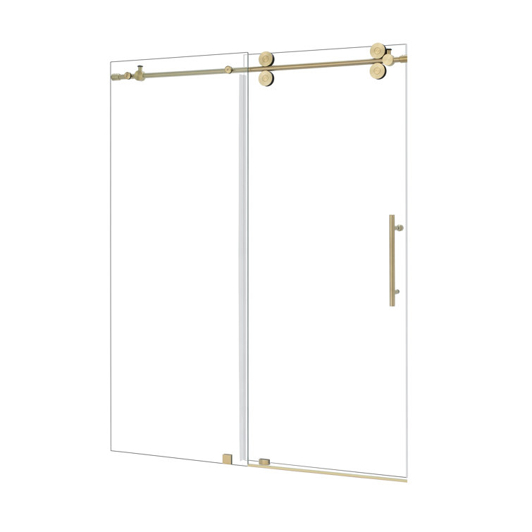 Altair Lazaro 60" Gold Frameless Sliding Shower Door
