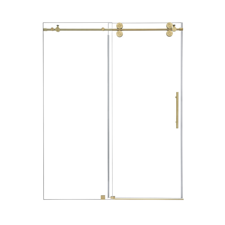 Altair Lazaro 60" Gold Frameless Sliding Shower Door