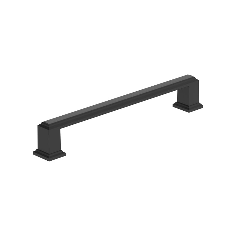 Matte Black 7-Inch Modern Cabinet Pull with Mounting Hardware