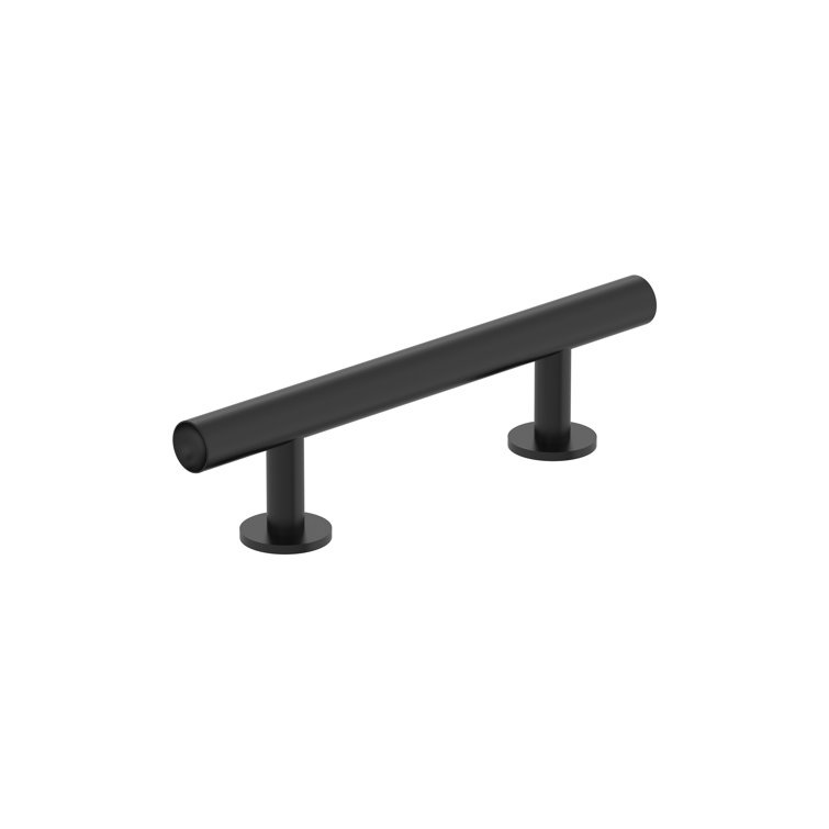 Matte Black 3" Modern Cabinet Pull with Mounting Hardware