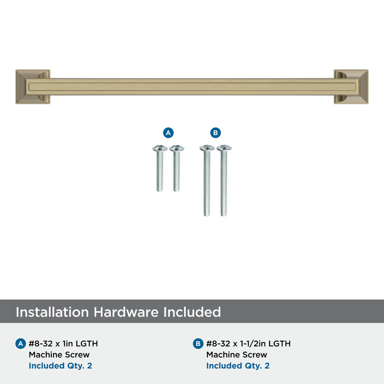 Golden Champagne Traditional Metal Cabinet Pull with Mounting Hardware