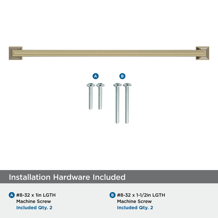 Golden Champagne Traditional Metal Cabinet Pull with Mounting Hardware