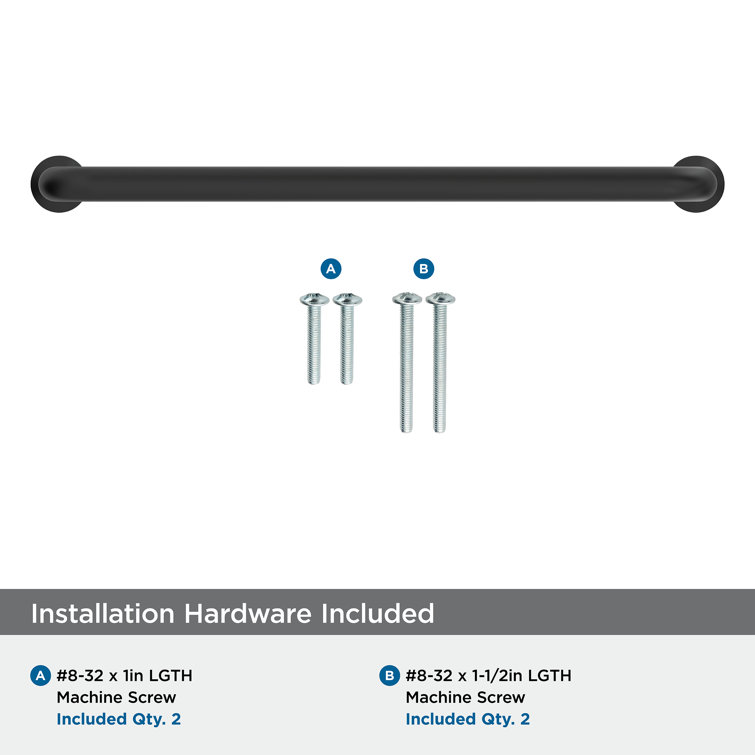 Matte Black 5-1/16" Center-to-Center Arch Cabinet Pull