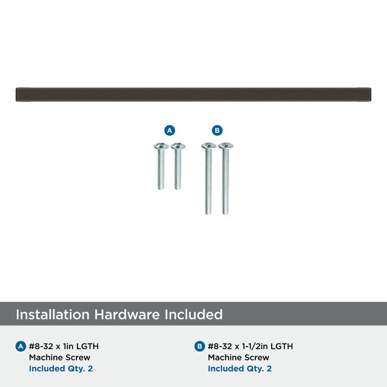 Oil-Rubbed Bronze 5-1/16 Inch Modern Cabinet Drawer Pull
