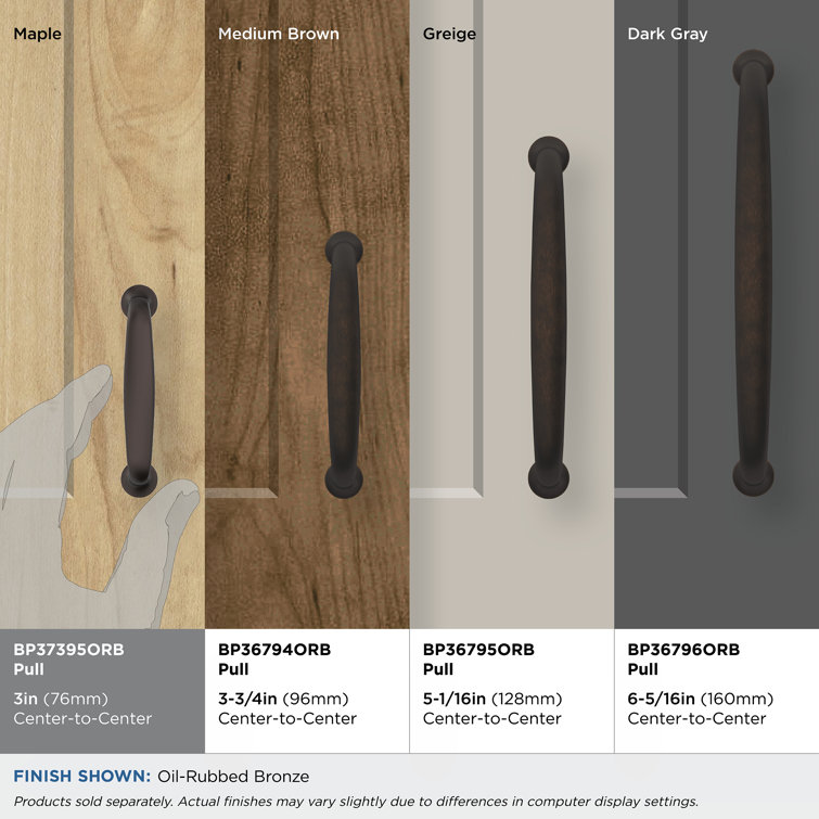 Oil Rubbed Bronze Traditional Cabinet Bar Pull